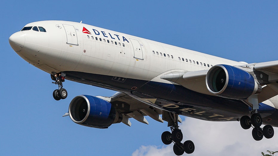 A Delta Air Lines Airbus A330 is flying