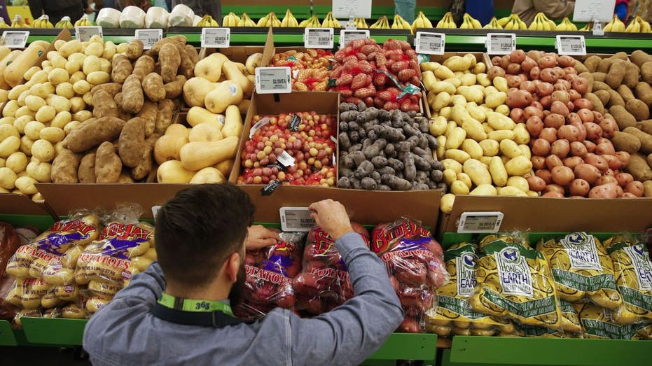 Digital price labels at a grocery store