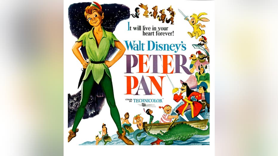 A 1953 poster of the Disney film Peter Pan