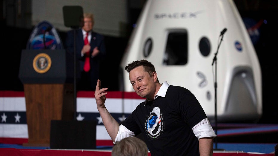 Elon Musk at a Trump event