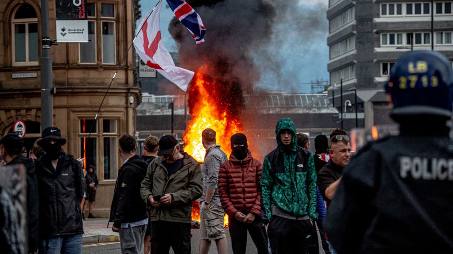 UK riot protest