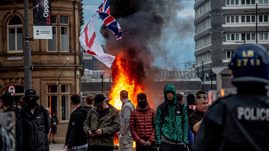 UK riot protest