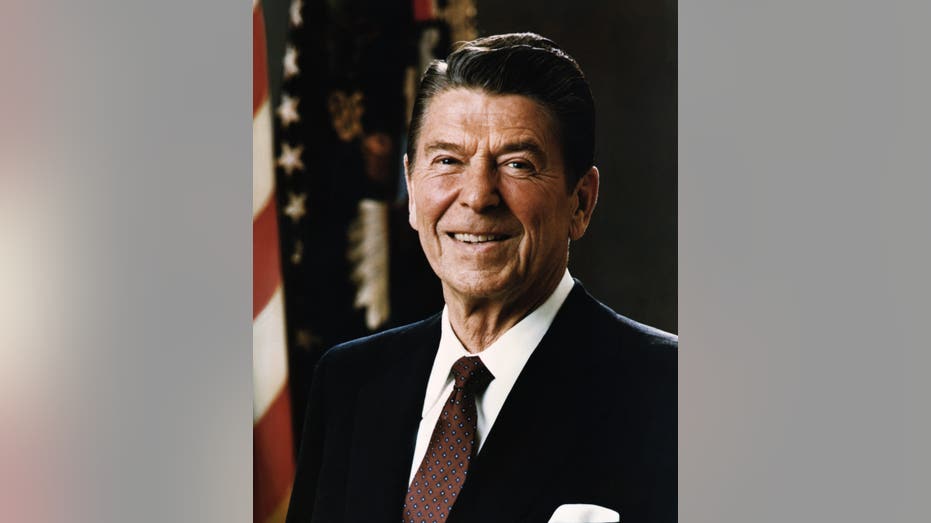   Official portrait of President Ronald Reagan.