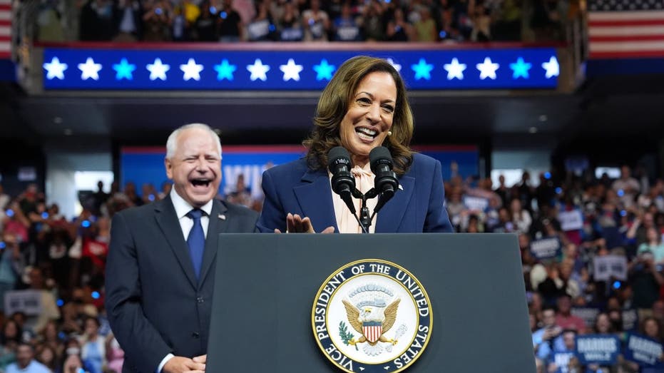 Kamala Harris and Tim Walz