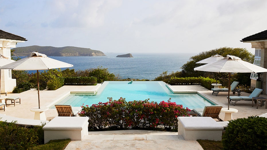 the pool at Princess Margaret's former home