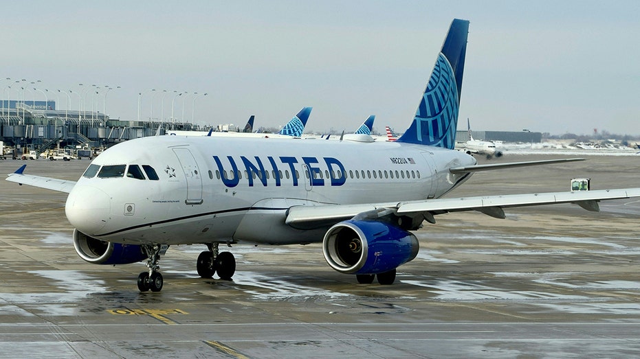 Avión Airbus de United Airlines en Chicago