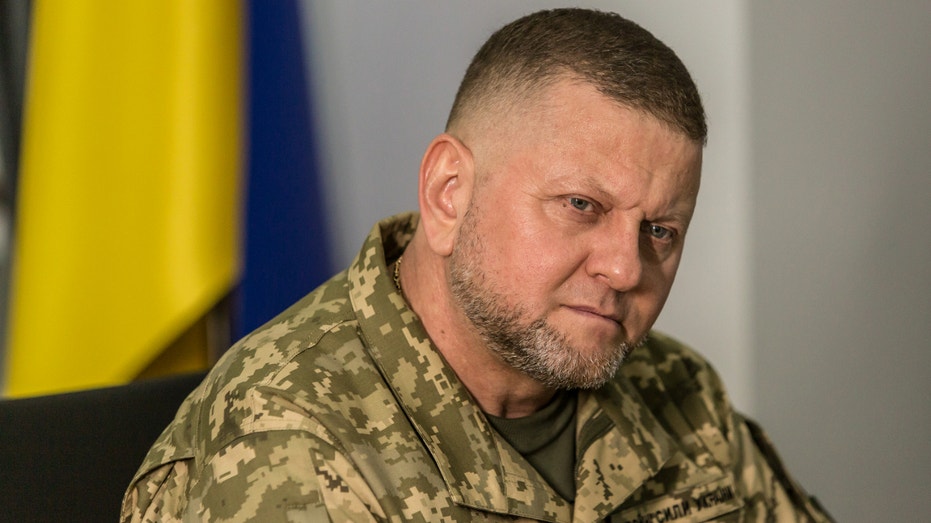 General Valerii Zaluzhnyi, the Commander-in-Chief of the Armed Forces of Ukraine as seen in his office in the building of the General Staff of the Armed Forces of Ukraine in Kyiv, Ukraine, on June 28, 2023.