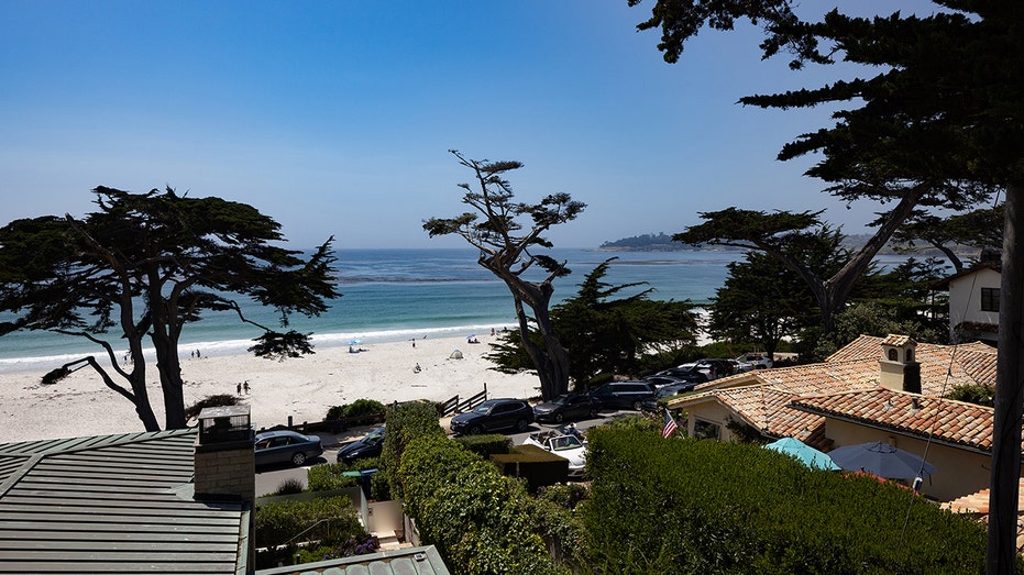 The view of the beach from Clint Eastwood's former home.