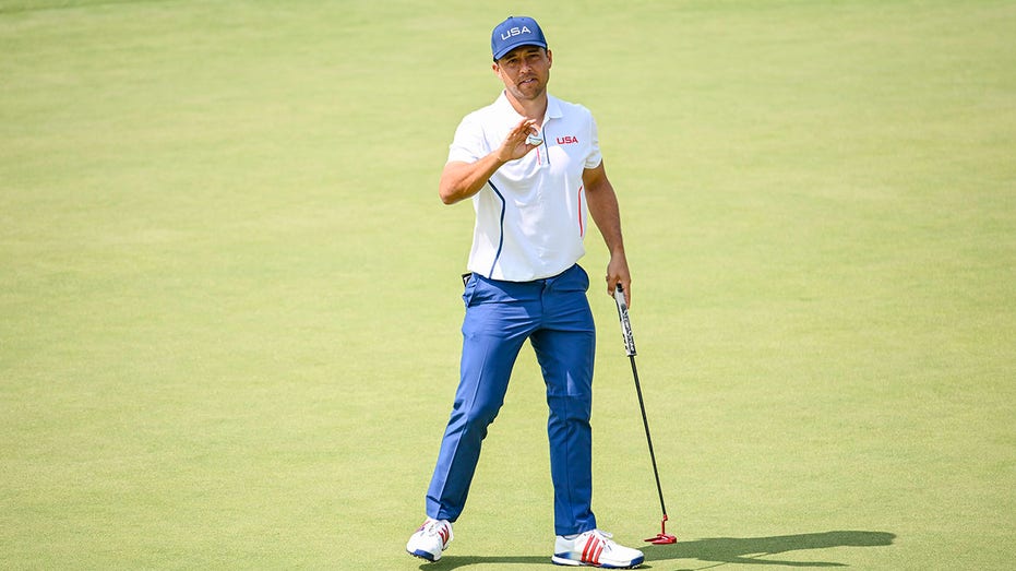 Xander Schauffele reacts