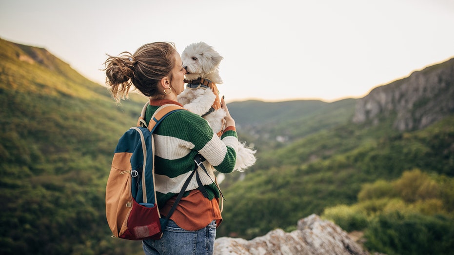 Woman with pet