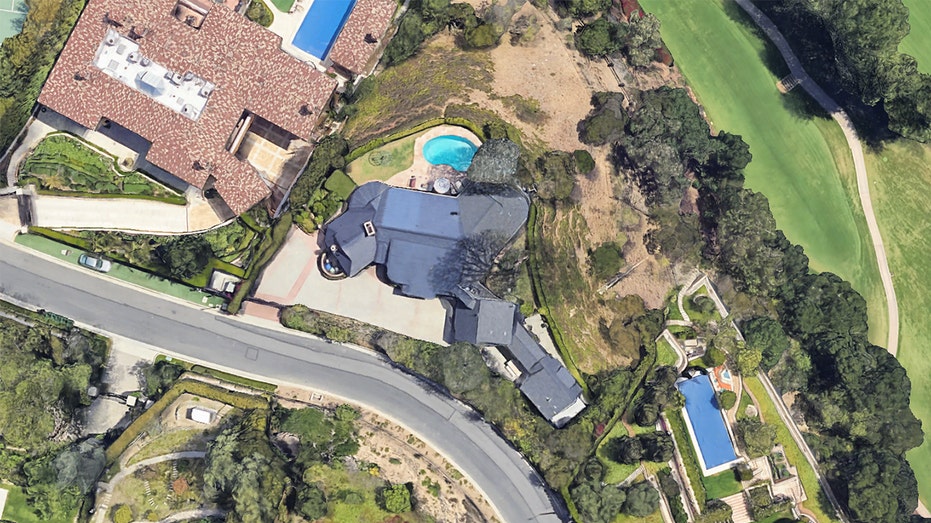 A view of the Bel Air home that once belonged to Gene Wilder