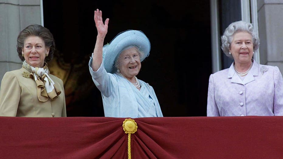 A photo of Princess Margaret, the Queen Mother and Queen Elizabeth