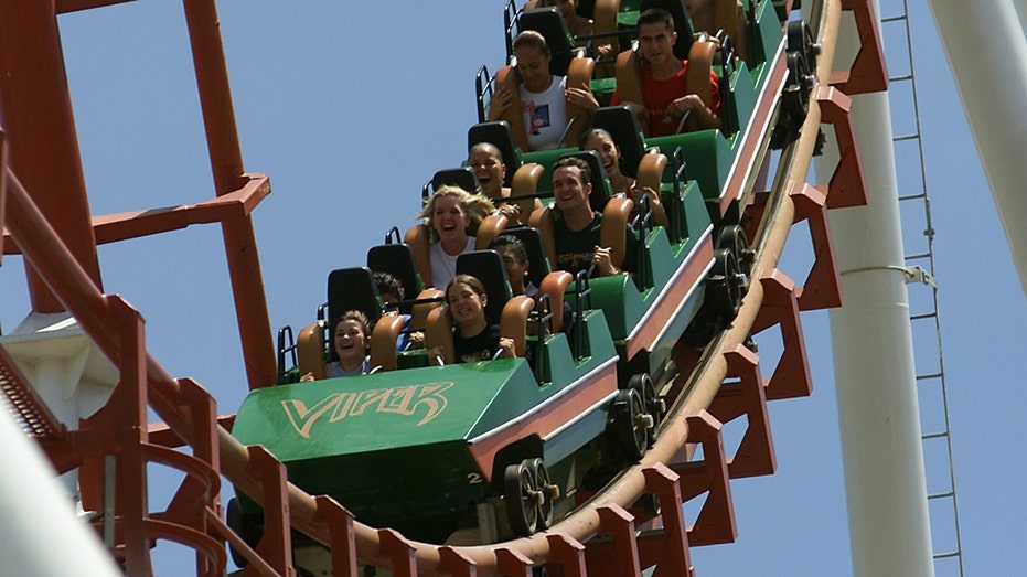 Viper Six Flags Magic Mountain closeup