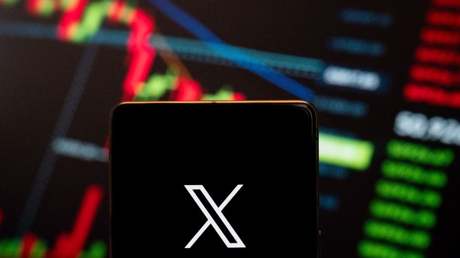 X logo on smartphone