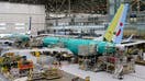 Boeing 737 MAX aircraft are assembled at the Boeing Renton Factory in Renton, Washington, on June 25, 2024.