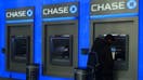 A person uses a Chase bank ATM on February 29, 2024, in New York City. 