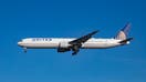 United Airlines Boeing 767-400 ER Extended Range with 2x CF6-80 engines aircraft landing at Amsterdam Schiphol International Airport AMS EHAM in The Netherlands, the Dutch capital. The airplane has registration N66057 and its type is exactly Boeing 767-424(ER) . 