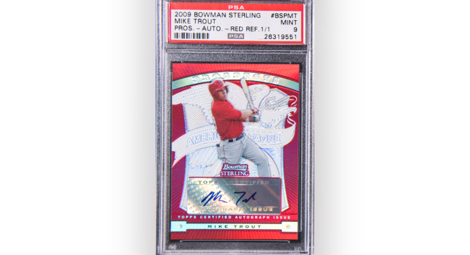 mike trout rookie card 2009