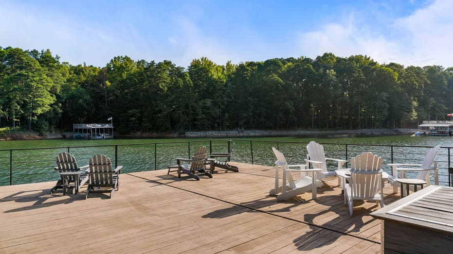 Deck with lake view