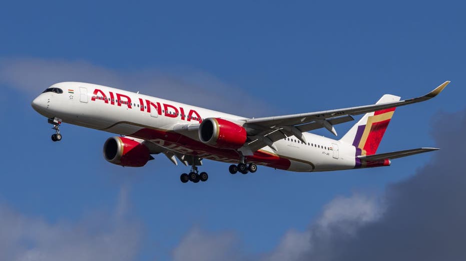 Air India plane in the sky