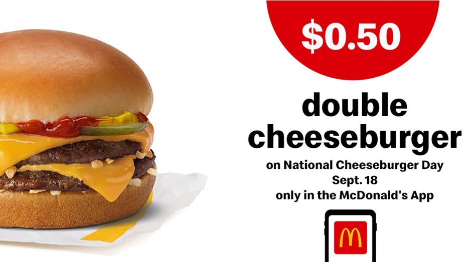 Double Cheeseburger McD's promo