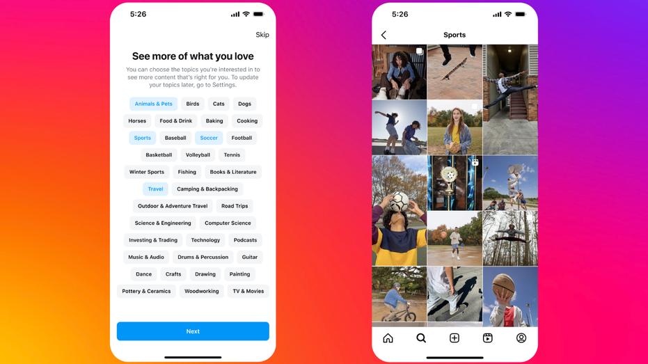 Instagram Teen Accounts explore feature