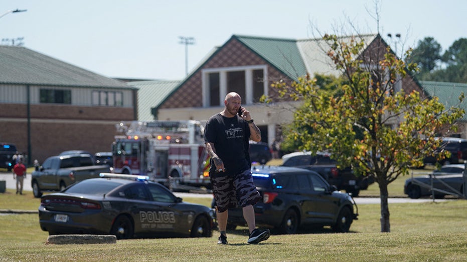 Man outside of Georgia high school after shooting