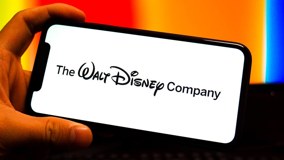 Disney logo on smartphone