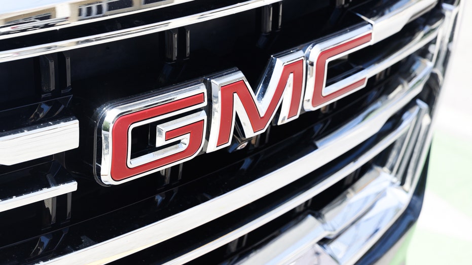 Close-up of a GMC truck