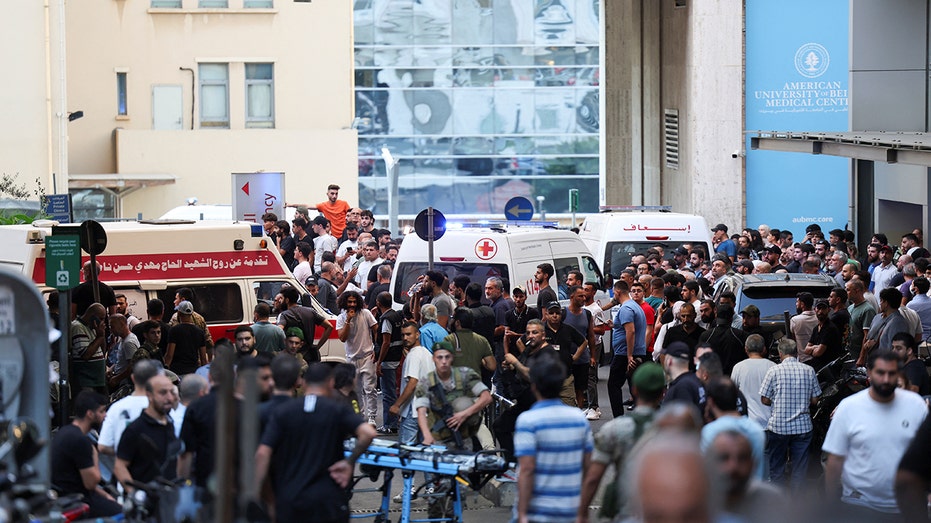 Ambulances arrive to American University of Beirut 