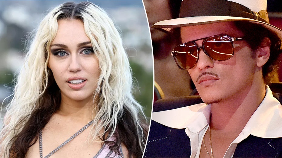 Miley Cyrus, Bruno Mars split