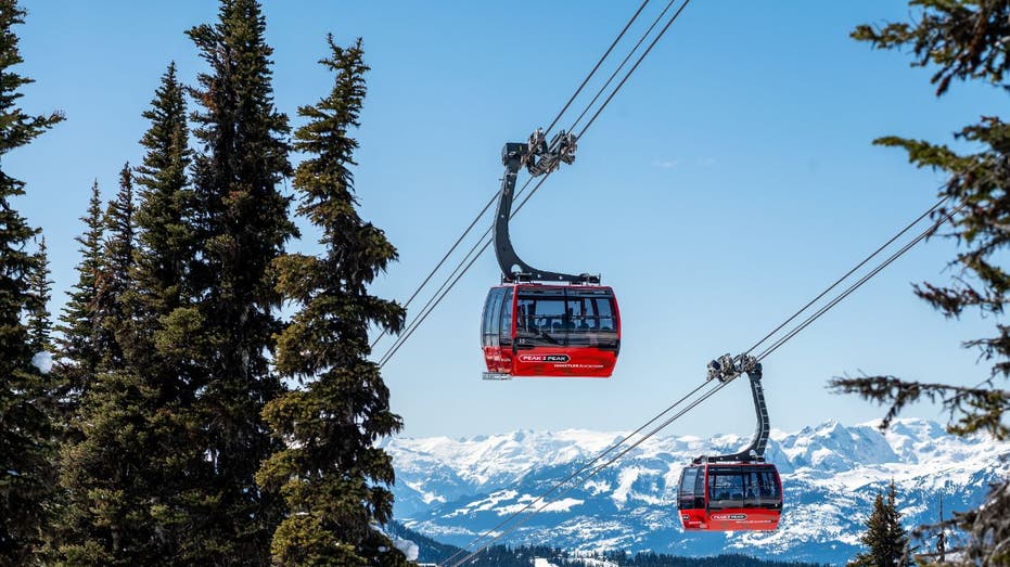 Gondola at a ski resort in British Columbia
