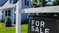 Patchogue, N.Y.: A For Sale sign hangs in front of a house in Patchogue, New York, on June 1, 2024. - Fox News