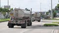 FORT LAUDERDALE, FLORIDA - OCTOBER 09: Fuel trucks leave Port Everglades ahead of Hurricane Milton on October 09, 2024 in Fort Lauderdale, Florida. - Fox News