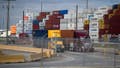 Trucks line up outside of the Bayport Container Terminal at the port of Houston in Seabrook, Texas, US, on Friday, Oct. 4, 2024. US dockworkers agreed to end a three-day strike that had paralyzed trade on the US East and Gulf coasts and threatened to become a factor in the presidential election. - Fox News