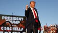 President-elect Donald Trump gestures while walking onstage for a campaign rally on October 12, 2024 in Coachella, California. - Fox News