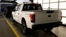 Ford Motor Co. battery powered F-150 Lightning trucks under production at their Rouge Electric Vehicle Center in Dearborn, Michigan on September 20, 2022.