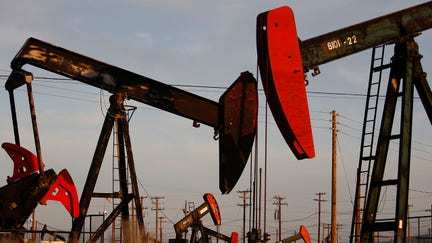 MCKITTRICK, CA - MARCH 23:  Pump jacks and wells are seen in an oil field on the Monterey Shale formation where gas and oil extraction using hydraulic fracturing, or fracking, is on the verge of a boom on March 23, 2014 near McKittrick, California. Critics of fracking in California cite concerns over water usage and possible chemical pollution of ground water sources as California farmers are forced to leave unprecedented expanses of fields fallow in one of the worst droughts in California history. Concerns also include the possibility of earthquakes triggered by the fracking process which injects water, sand and various chemicals under high pressure into the ground to break the rock to release oil and gas for extraction though a well. The 800-mile-long San Andreas Fault runs north and south on the western side of the Monterey Formation in the Central Valley and is thought to be the most dangerous fault in the nation. Proponents of the fracking boom saying that the expansion of petroleum extraction is good for the economy and security by developing more domestic energy sources and increasing gas and oil exports.   (Photo by David McNew/Getty Images)