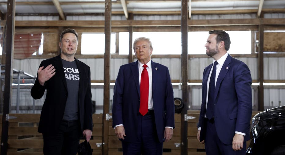 Musk, Trump and Vance stand side by side in Butler, Pennsylvania