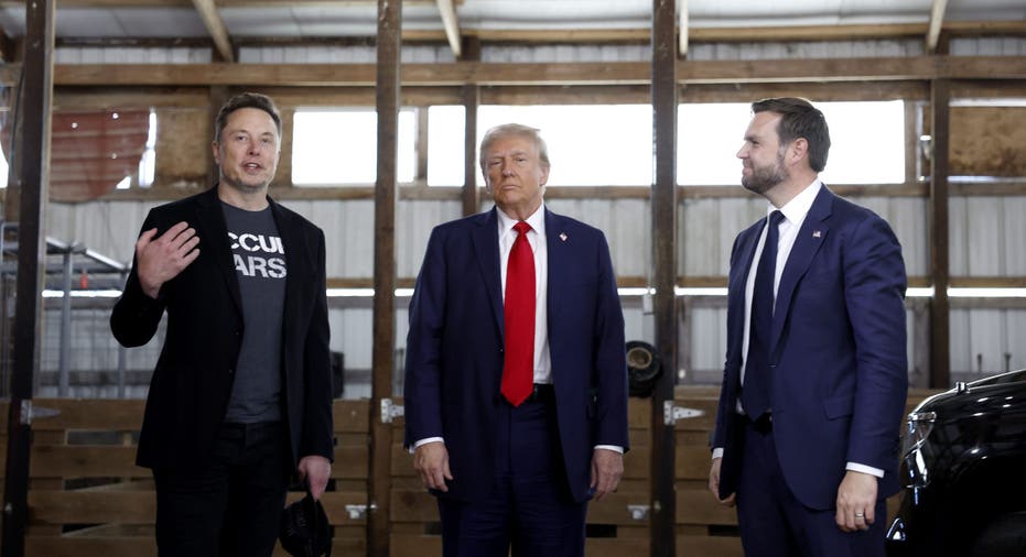 Musk, Trump and Vance stand side by side in Butler, Pennsylvania