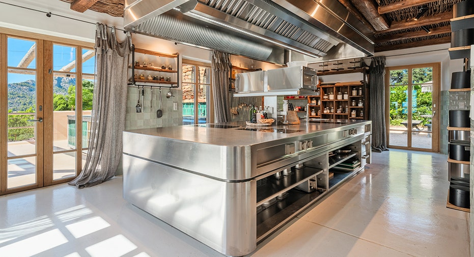 A kitchen in the $78M estate up for sale
