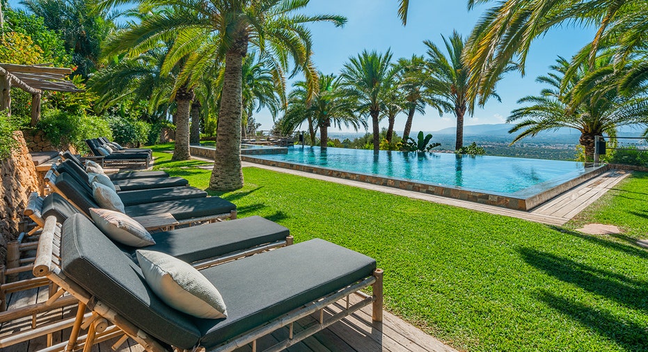 It includes a stunning infinity pool