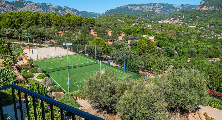 The estate boasts a sport court