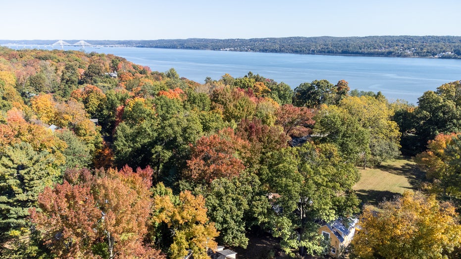 aerial view of home