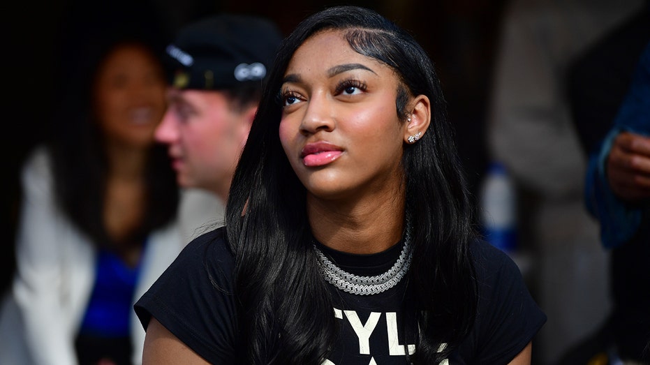 Angel Reese at the WNBA game