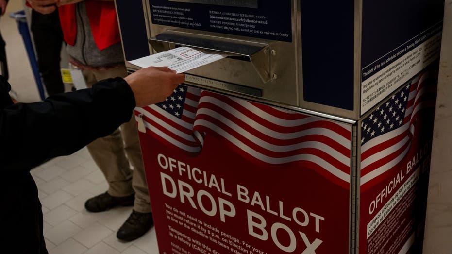 California elections ballot drop box