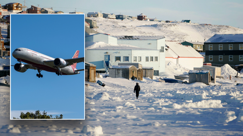 Split image of Air India plane, Nunavut