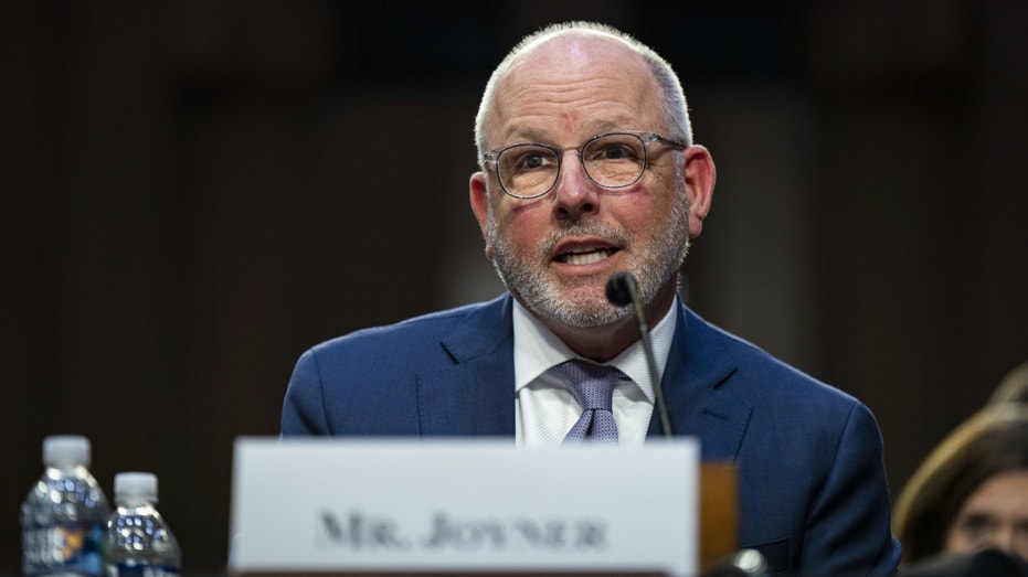 David Joyner, executive vice president and president of pharmacy services at CVS Health Corp., speaks during a hearing of the Senate Health, Education, Labor and Pensions Committee in Washington, May 10, 2023.