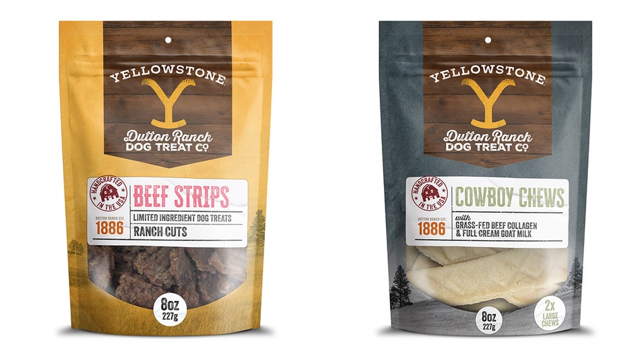 Yellowstone branded dog treats