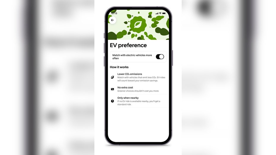 EV preference screen